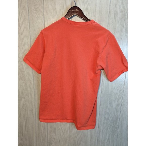 Champion Big C Embroidered Light Orange T-Shirt Men's LARGE - Picture 6 of 7